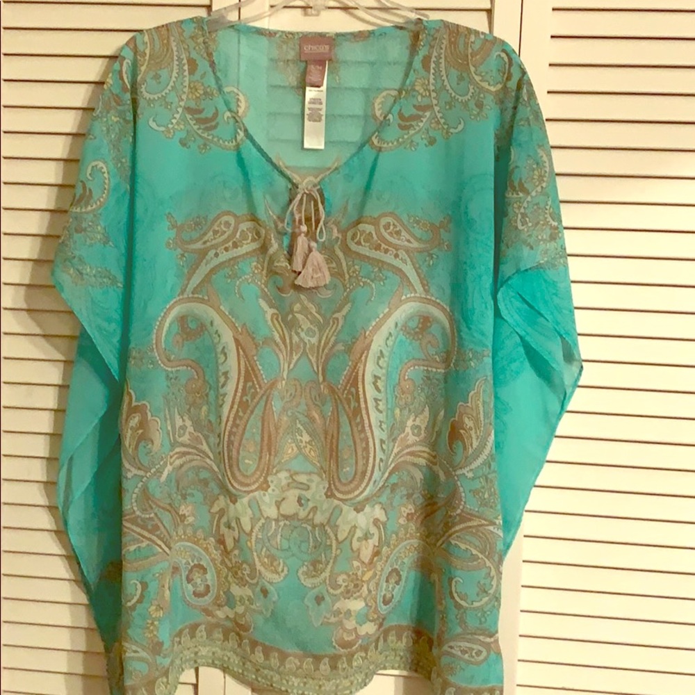 Chico’s Light green flowy top